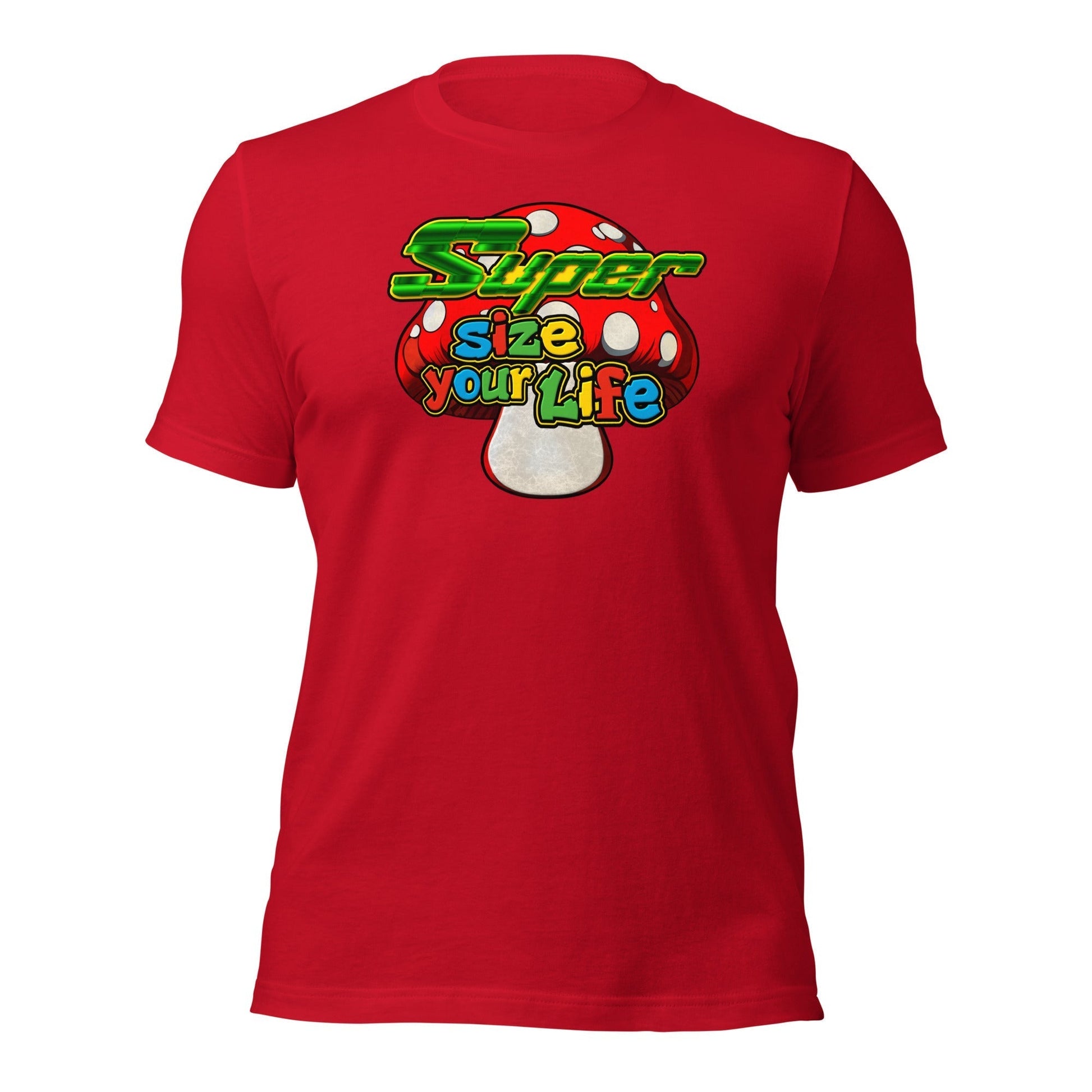  T-Shirt Super Mushroom Short Sleeve Gamer Tee ArcZeal Designs
