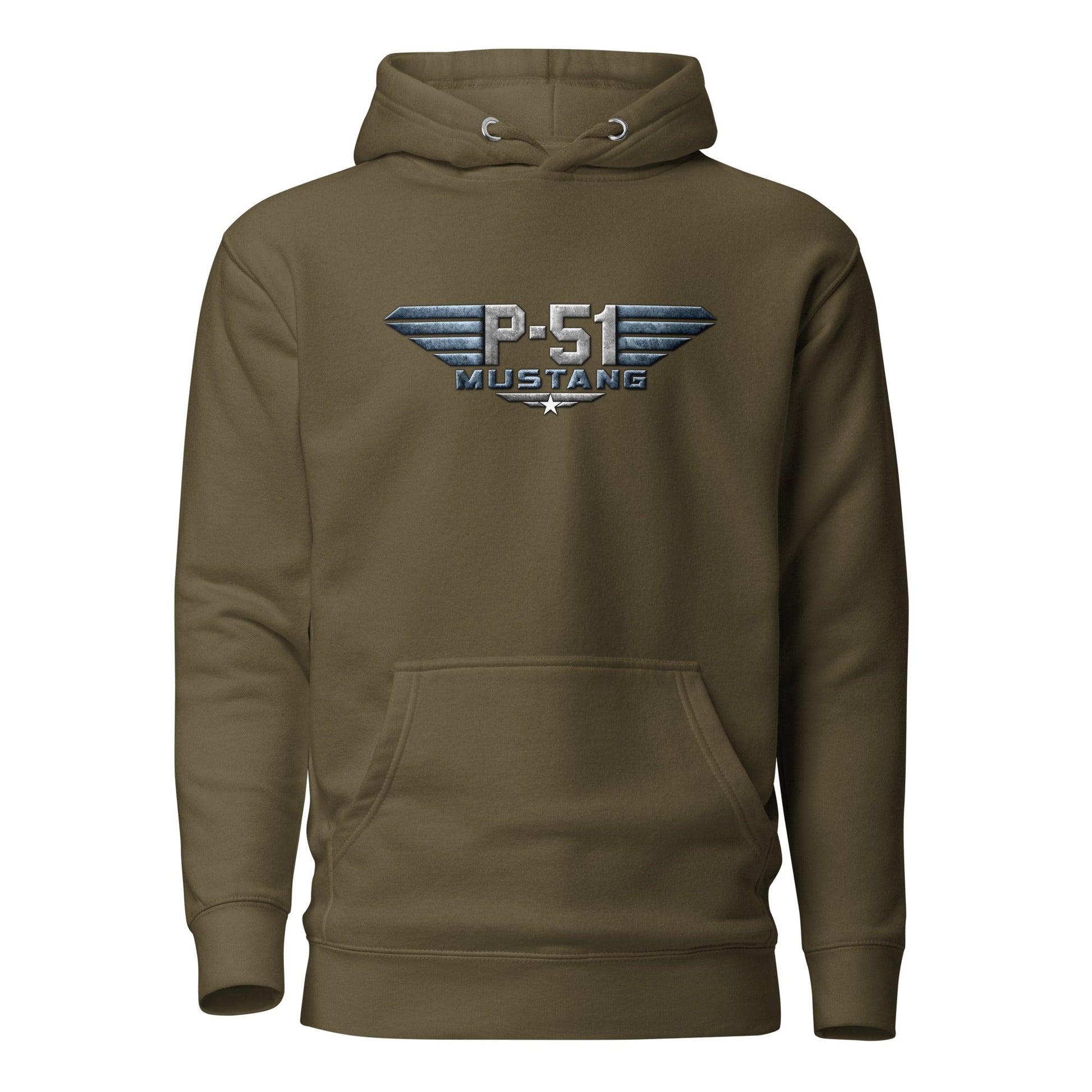 P-51-mustang-aircraft-unisex-graphic-hoodie-green-arczeal-designs