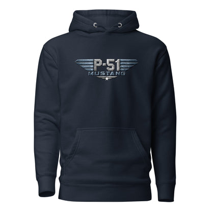 P-51-mustang-aircraft-unisex-graphic-hoodie-navy-arczeal-designs
