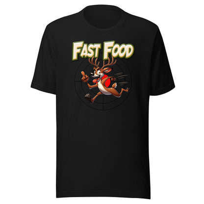  Fast Food Deer Short Sleeve Hunting T-Shirt ArcZeal Designs