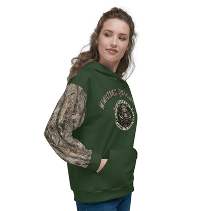 Green Camouflage Hoodie Amazing Outdoors Hunting Camo Sweatshirt ArcZeal Designs