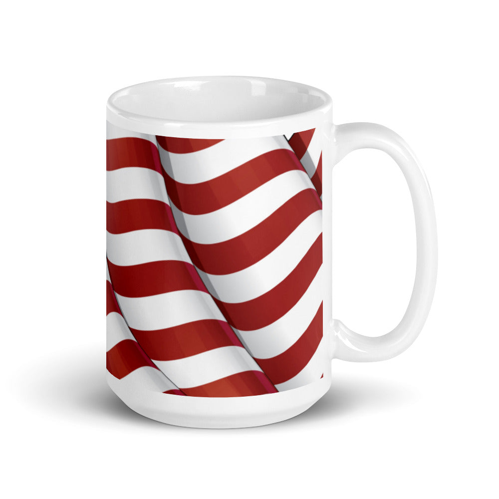 American Flag Stars and Stripes Patriotic Coffee or Tea Mug - ArcZeal Designs