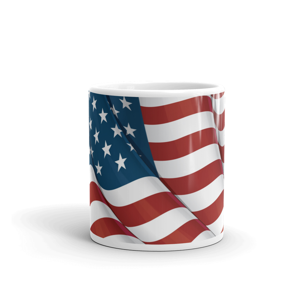 American Flag Stars and Stripes Patriotic Coffee or Tea Mug - ArcZeal Designs