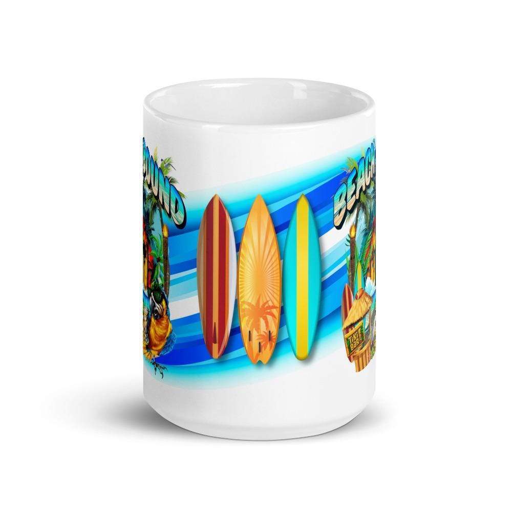 Beach Bound White Glossy Coffee Mug - ArcZeal Designs