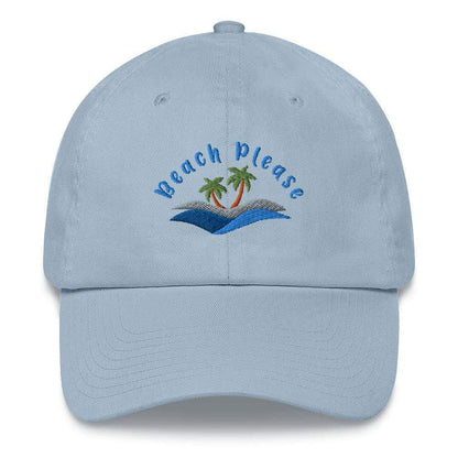 Beach Please Embroidered Dad hat - ArcZeal Designs