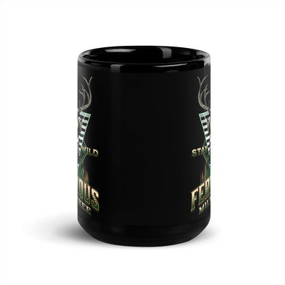  Coffee Mug (Black) Stay Wild Ferocious Milwaukee Wisconsin ArcZeal Designs