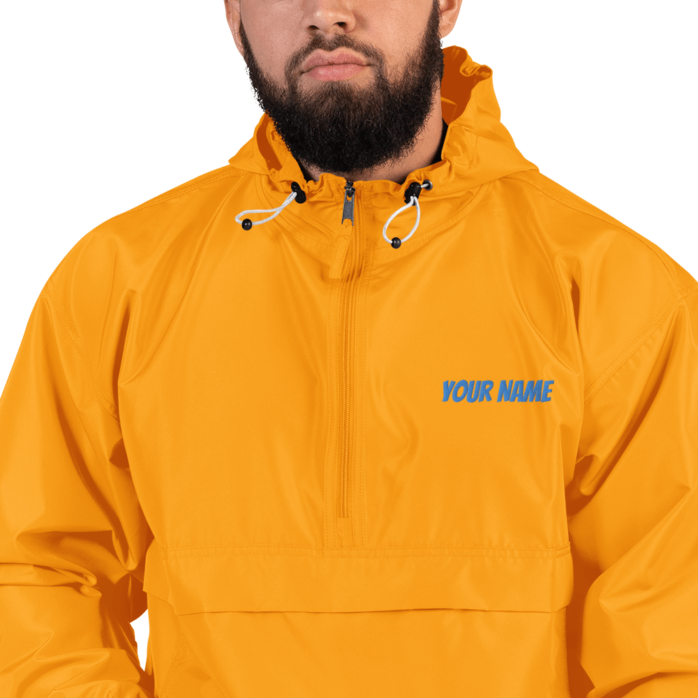 ArcZeal Designs Gold / S Personalized Embroidered Champion Packable Jacket