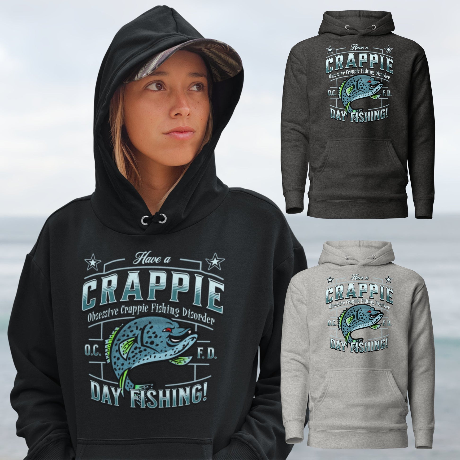 Hoodie Crappie Day Fishing Sweatshirt