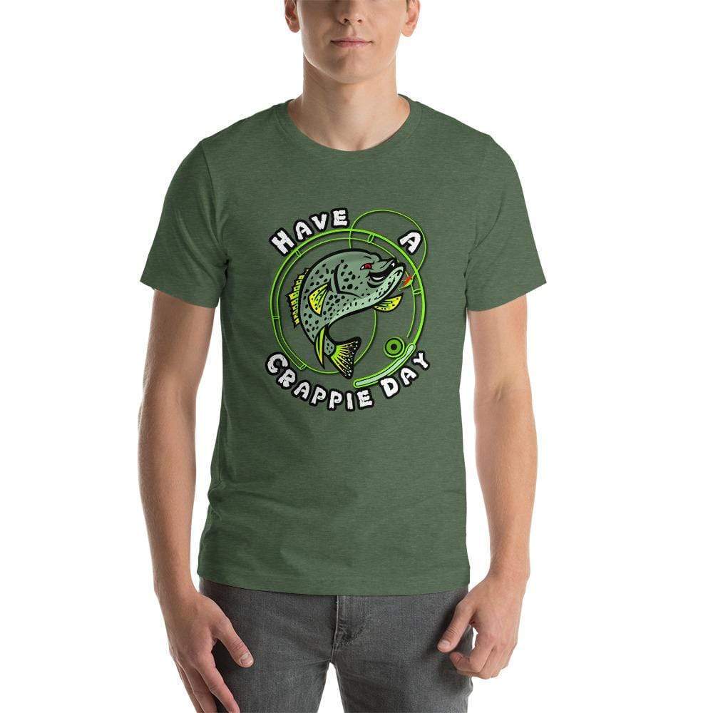 Heather Forest / S Have A Crappie Day Short Sleeve Unisex T Shirt ArcZeal Designs
