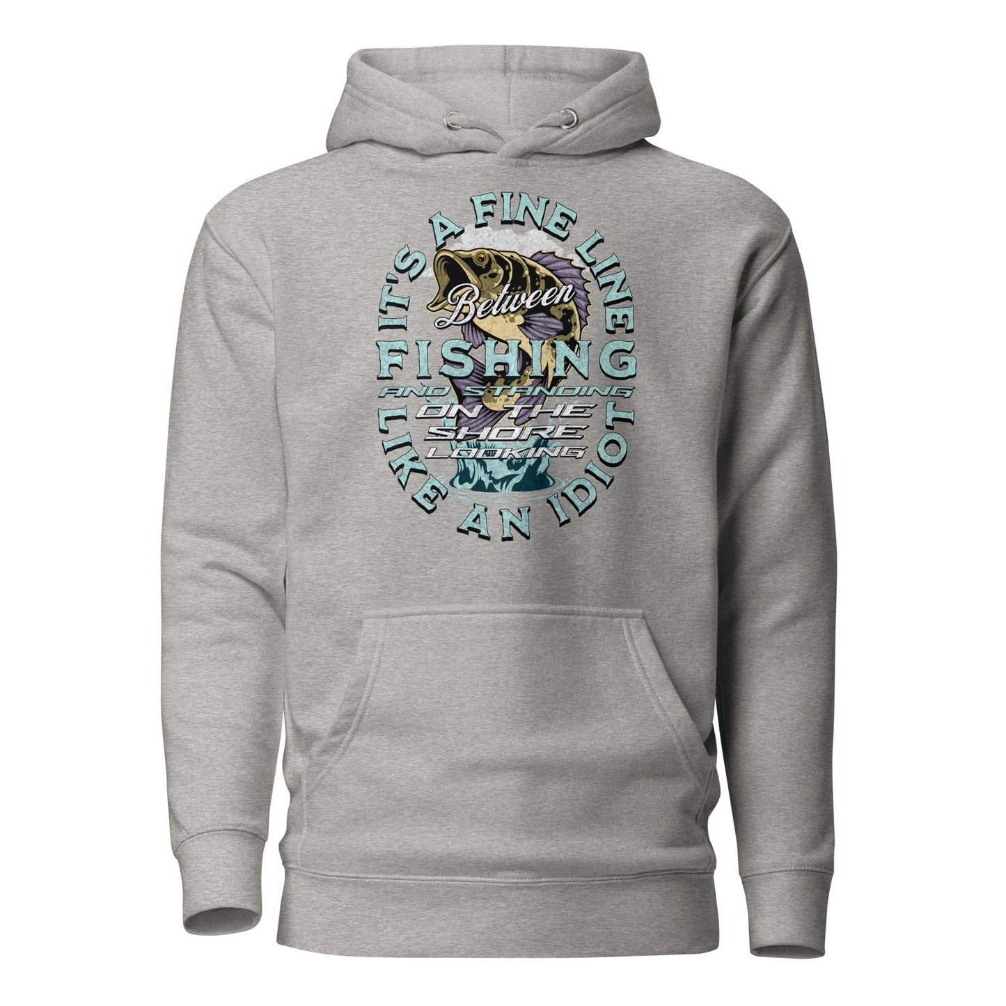 Hoodie Bass Fishing Idiot Hooded Sweatshirt - ArcZeal Designs