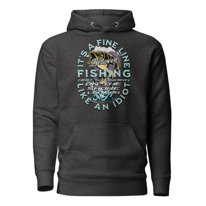  Hoodie Bass Fishing Idiot Hooded Sweatshirt ArcZeal Designs