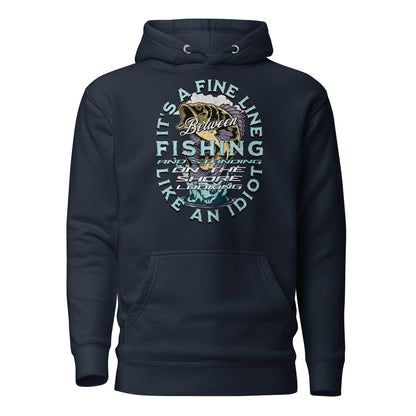  Hoodie Bass Fishing Idiot Hooded Sweatshirt ArcZeal Designs