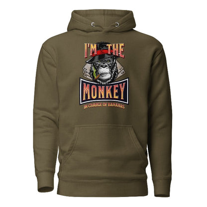  Hoodie Poker Gorilla The Monkey In Charge Of Bananas ArcZeal Designs