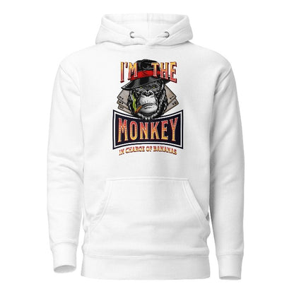 Hoodie Poker Gorilla The Monkey In Charge Of Bananas - ArcZeal Designs
