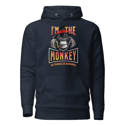  Hoodie Poker Gorilla The Monkey In Charge Of Bananas ArcZeal Designs