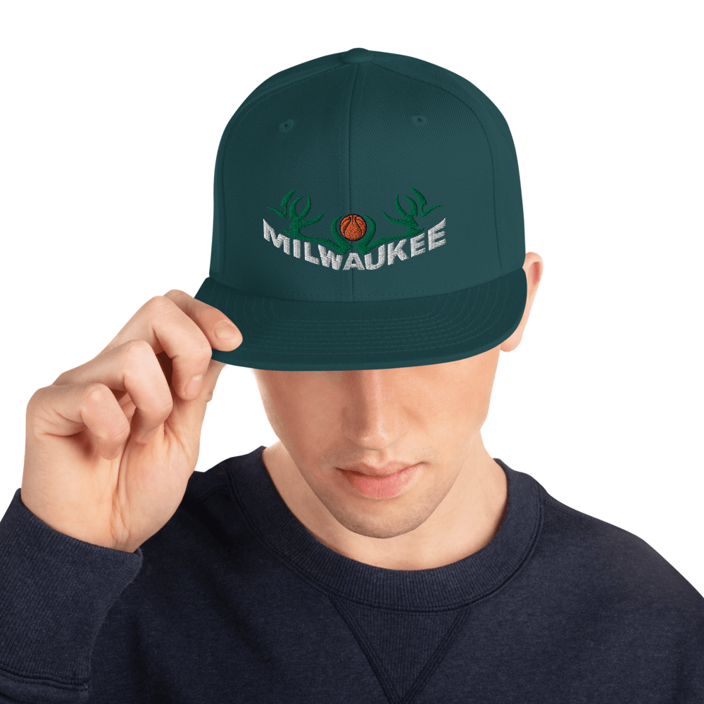  Milwaukee Snapback Hat Basketball ArcZeal Designs