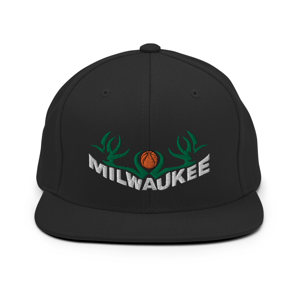  Milwaukee Snapback Hat Basketball ArcZeal Designs