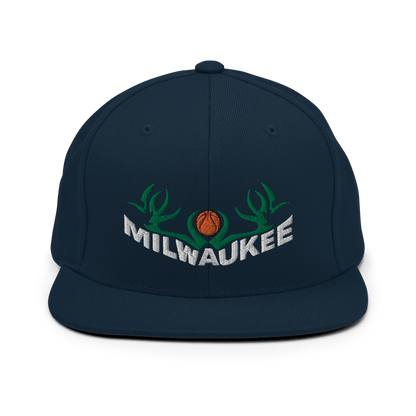  Milwaukee Snapback Hat Basketball ArcZeal Designs