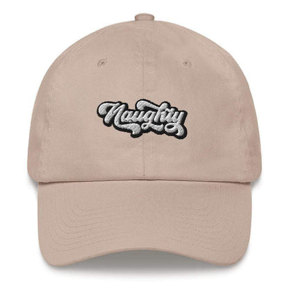 Stone Naughty Embroidered Dad hat ArcZeal Designs