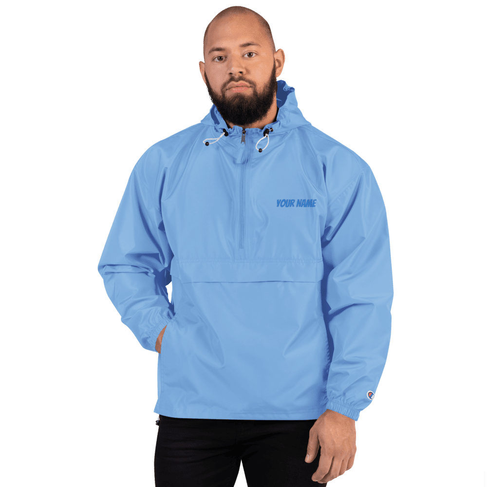 Personalized Embroidered Champion Packable Jacket ArcZeal Designs