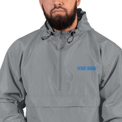 Graphite / S Personalized Embroidered Champion Packable Jacket ArcZeal Designs