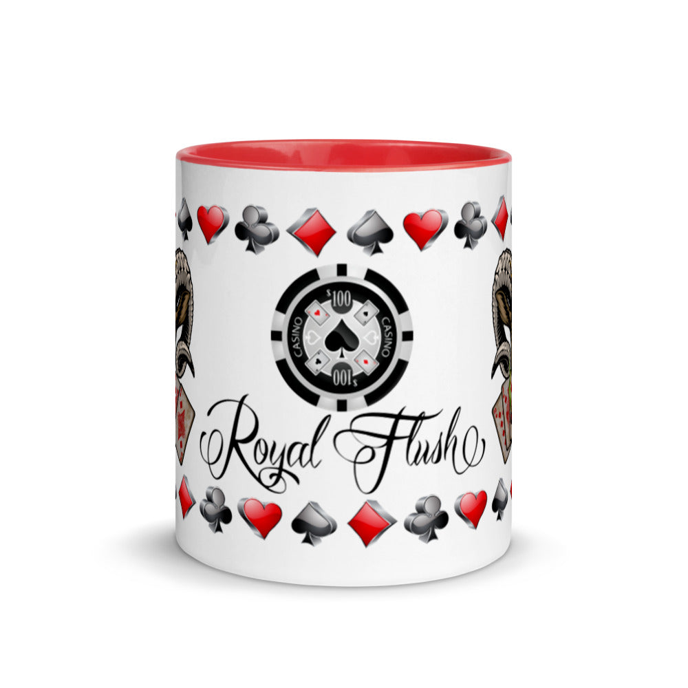  Coffee Mug Royal Flush Poker Hand Diamonds ArcZeal Designs