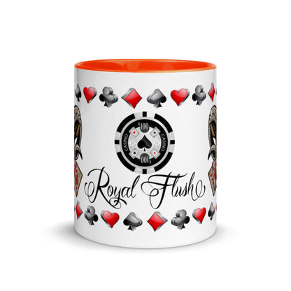 Coffee Mug Royal Flush Poker Hand Diamonds ArcZeal Designs