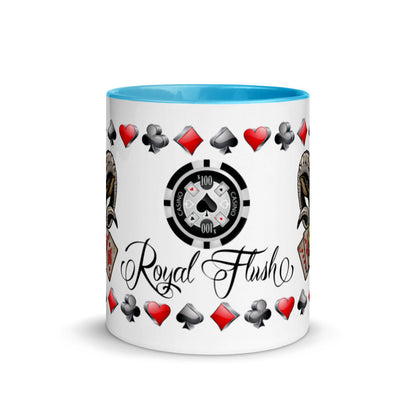 Coffee Mug Royal Flush Poker Hand Diamonds ArcZeal Designs