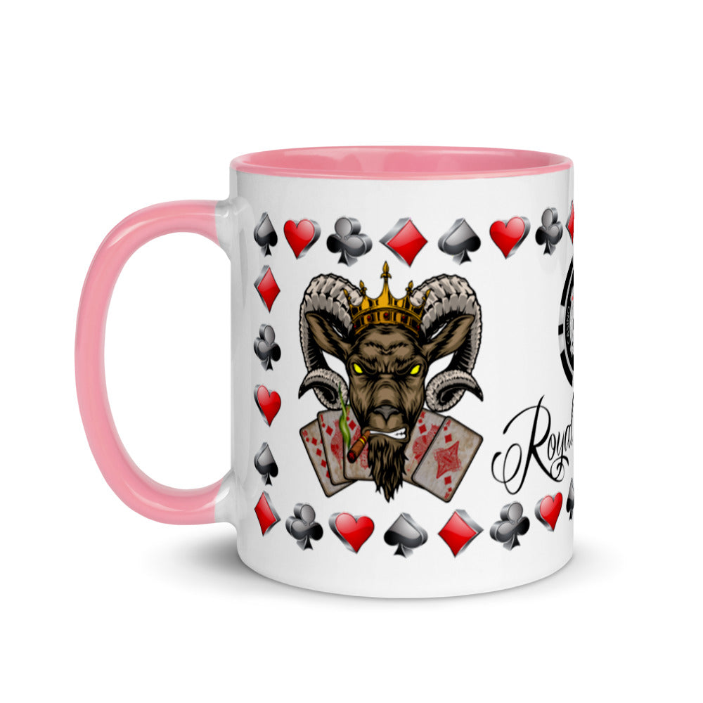 Coffee Mug Royal Flush Poker Hand Diamonds ArcZeal Designs