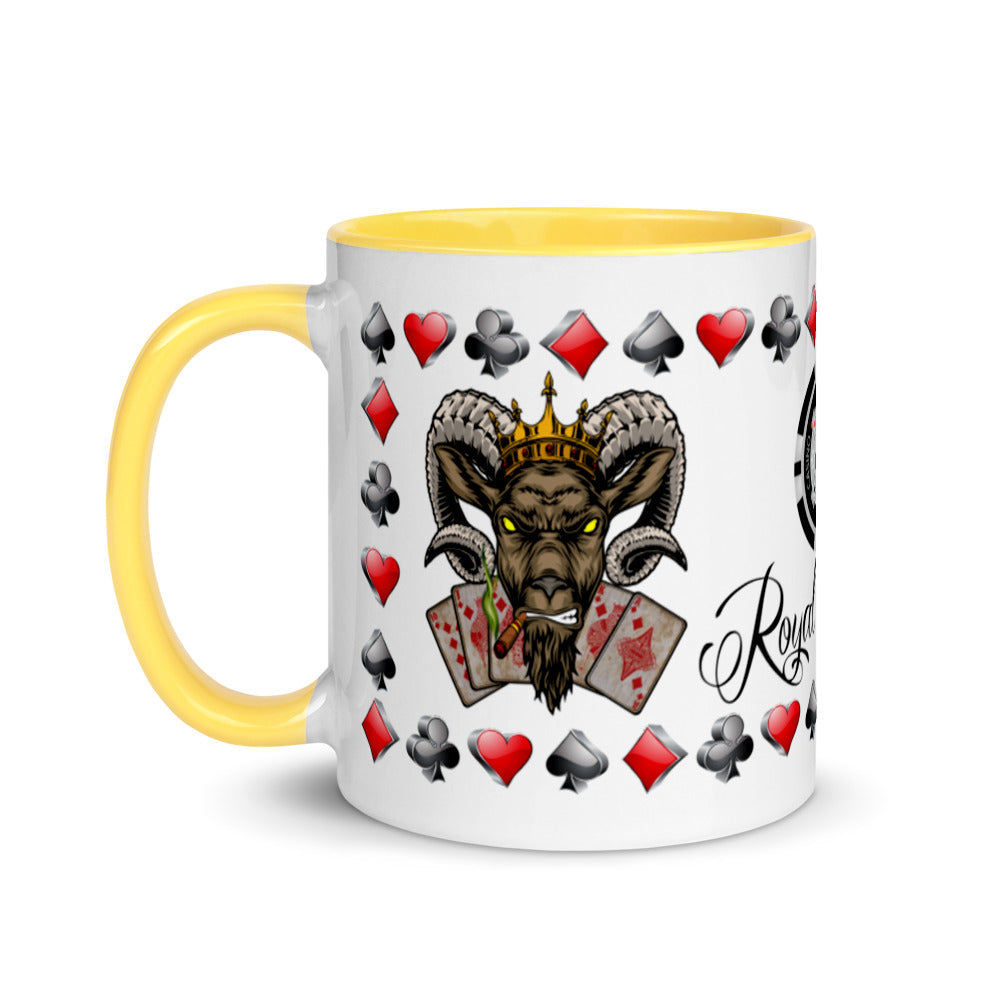 Coffee Mug Royal Flush Poker Hand Diamonds ArcZeal Designs