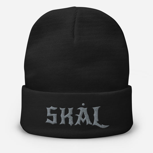  Skal Beanie Viking Embroidered Winter Hat ArcZeal Designs