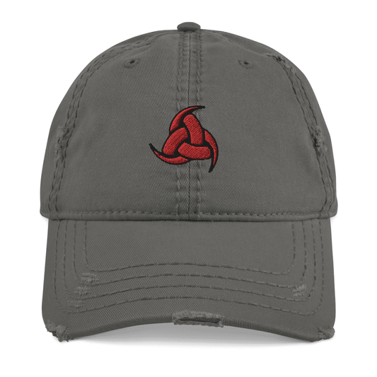  Dad Hat Viking Symbol Triple Horn Distressed Baseball Cap ArcZeal Designs